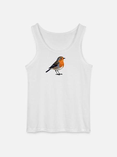 robin - Gildan Men’s Tank Top - white