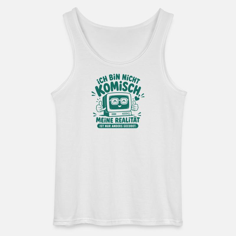 Nerd Realität Anders Gecodet - Gildan Männer Tank Top - Weiß