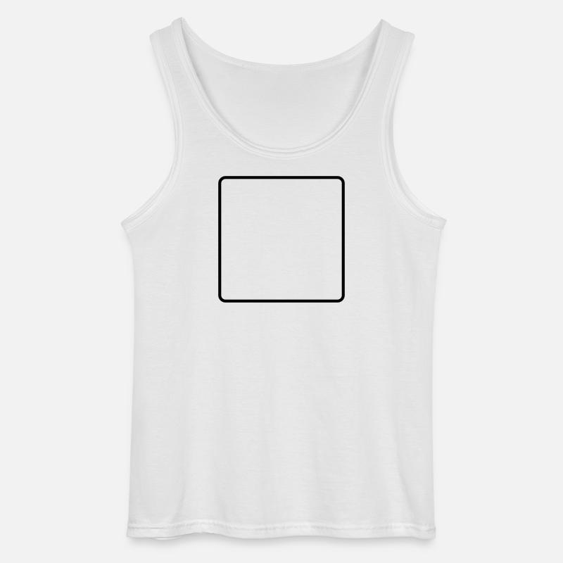 Frame Empty - Gildan Men’s Tank Top - white