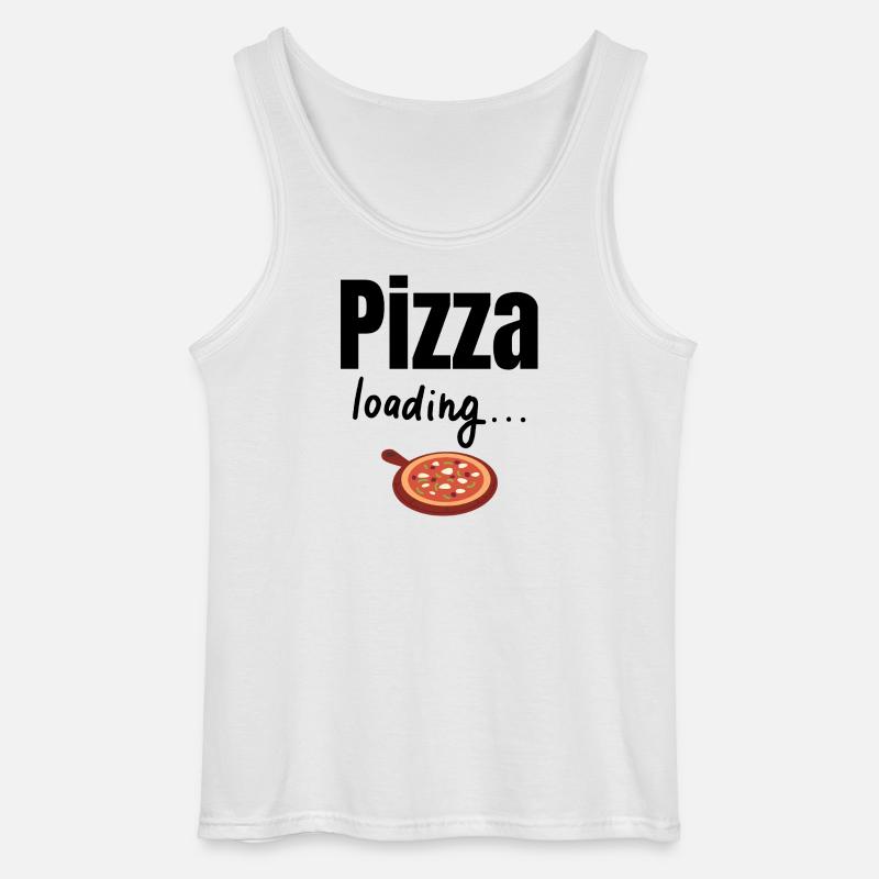 Pizza loading - Gildan Männer Tank Top - Weiß