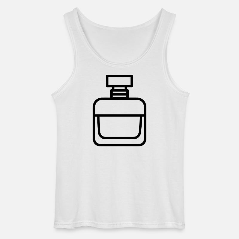 perfume bottle - Gildan Men’s Tank Top - white