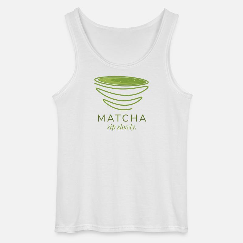 Matcha - Gildan Männer Tank Top - Weiß