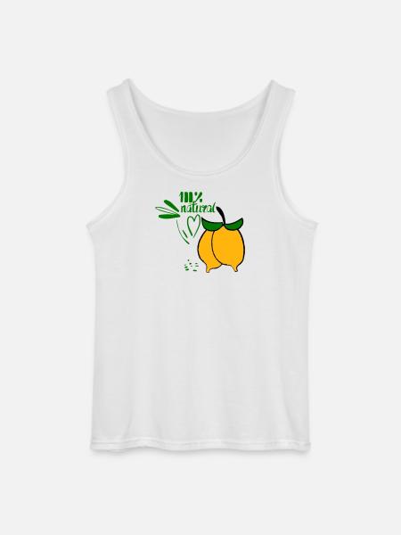 Lemons - Gildan Men’s Tank Top - white