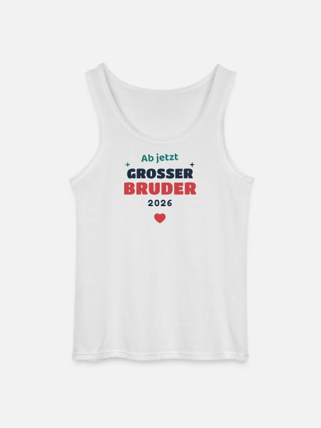 Einschulung 2026 Bruder - Schulkind Geschenk Schul - Gildan Männer Tank Top - Weiß