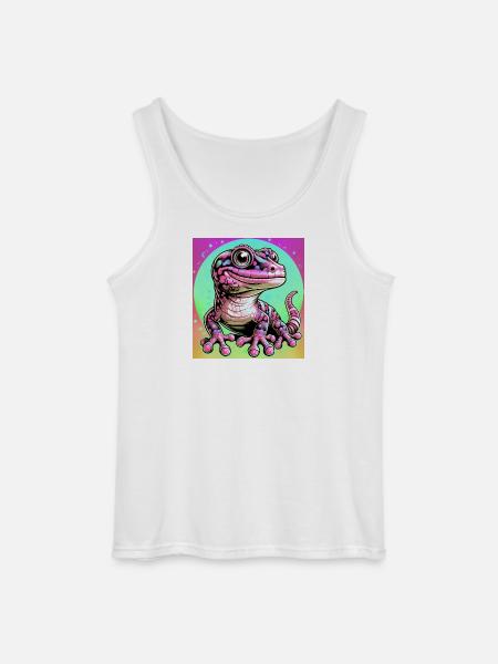 Gecko - Gildan Men’s Tank Top - white