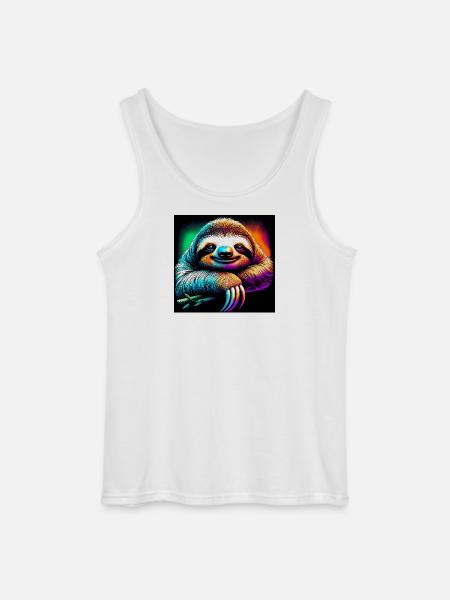 Faultier - Gildan Männer Tank Top - Weiß