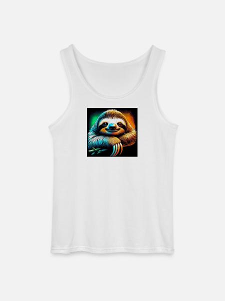 Faultier - Gildan Männer Tank Top - Weiß
