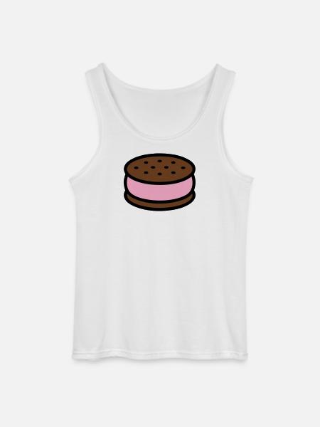 Eissandwich Keks Grafik - Gildan Men’s Tank Top - white