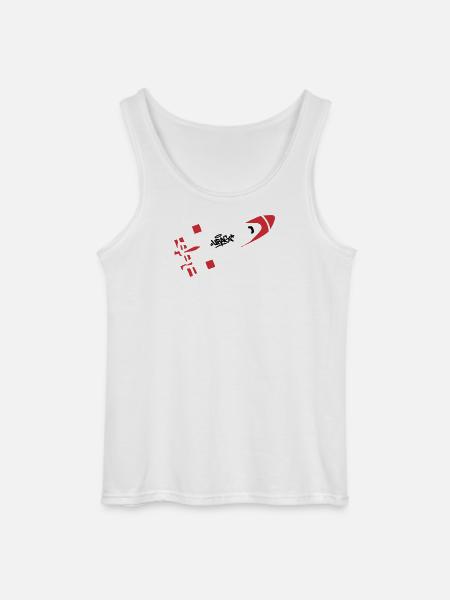 Red Rocket Graffiti Logo - Gildan Men’s Tank Top - white