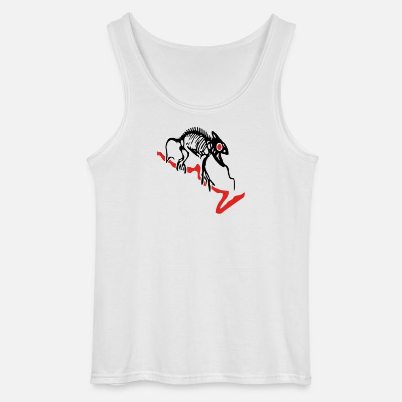 Gecko, Eidechse, Computer - Gildan Männer Tank Top - Weiß