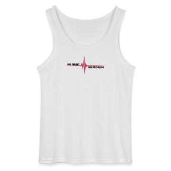 No pulse? - No problem - Gildan Men’s Tank Top - white - Front - AI Model Male 185 dark (185cm)