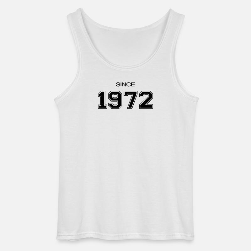 Geburtstag geschenk 1972 - Gildan Männer Tank Top - Weiß