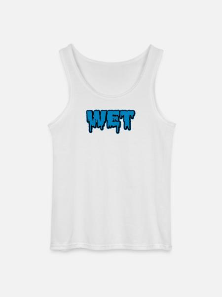Wet | feucht | nass | Slime - Gildan Men’s Tank Top - white