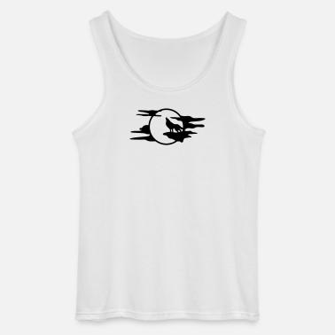 Der schwarze Wolf - Gildan Männer Tank Top - Weiß