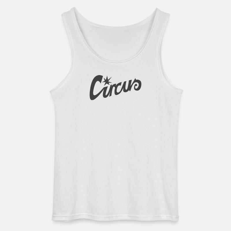 Lettering "Circus" - Gildan Men’s Tank Top - white