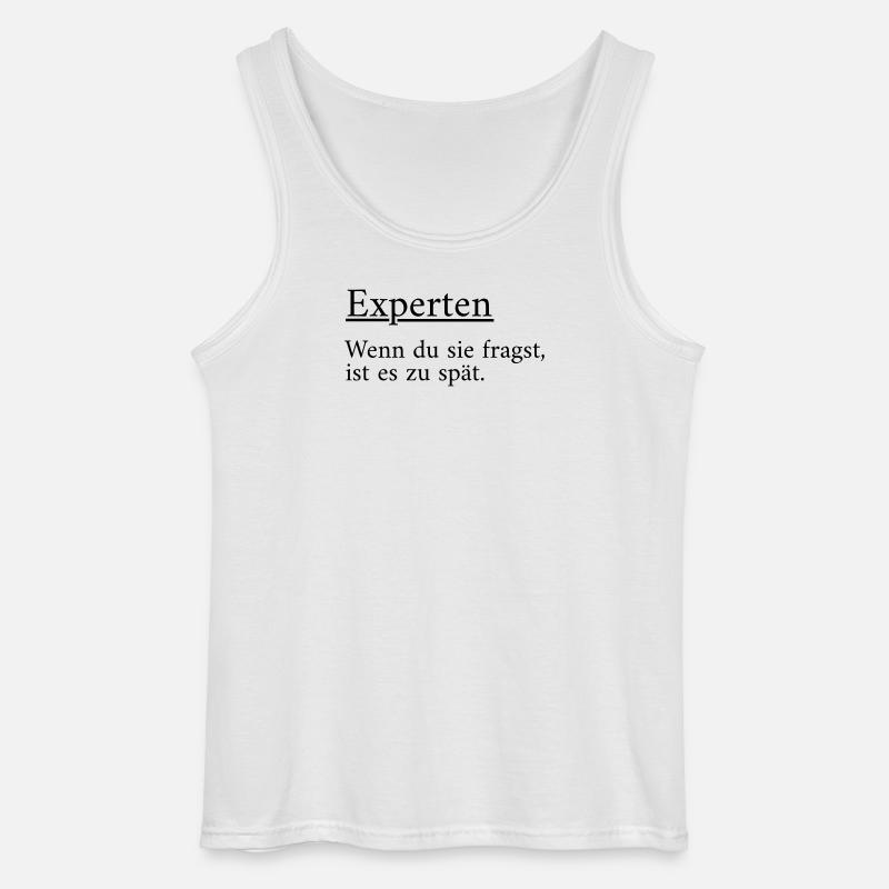 Experten - Gildan Männer Tank Top - Weiß