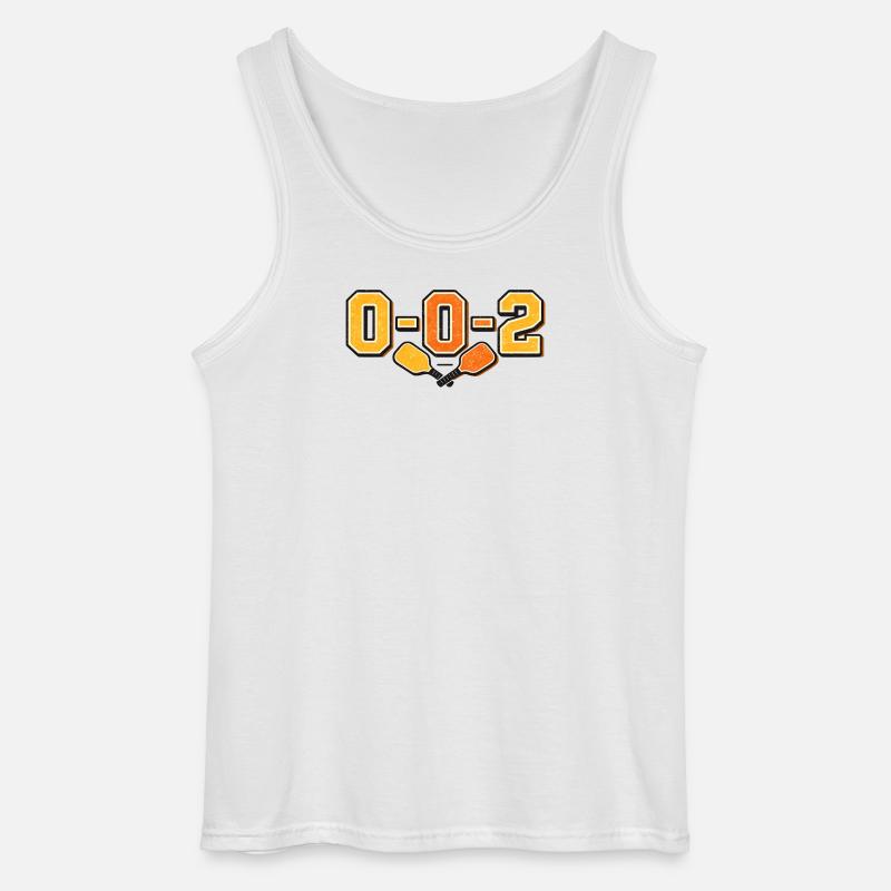 0-0-2 Rivalry Emblem - Gildan Men’s Tank Top - white