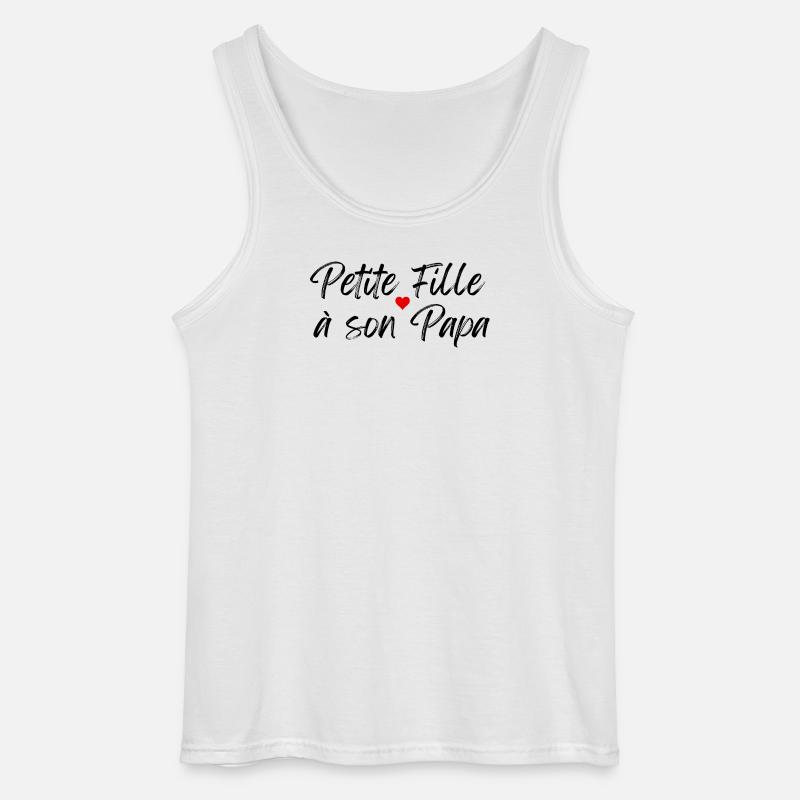Kleines Mädchen mit ihrem Papa - Gildan Männer Tank Top - Weiß