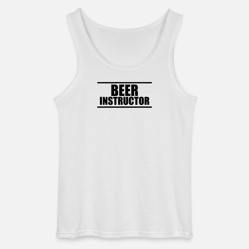 Bierlehrer B - Gildan Männer Tank Top - Weiß