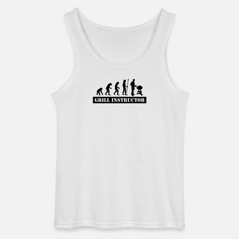évolution gril instructeur - Débardeur Gildan Homme - blanc