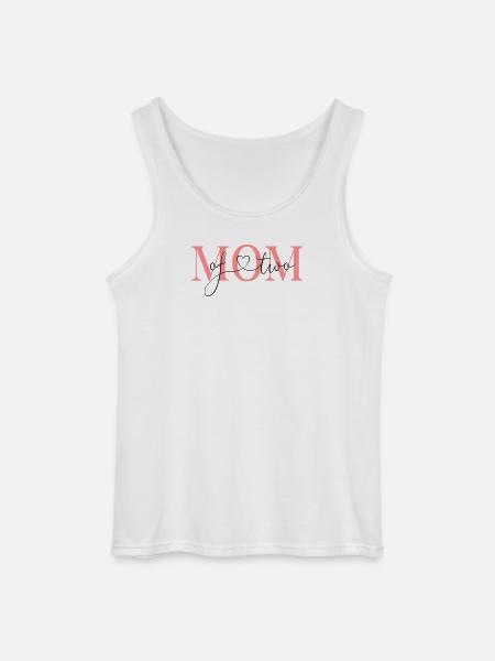 Mom of two! -personalizable - Gildan Men’s Tank Top - white