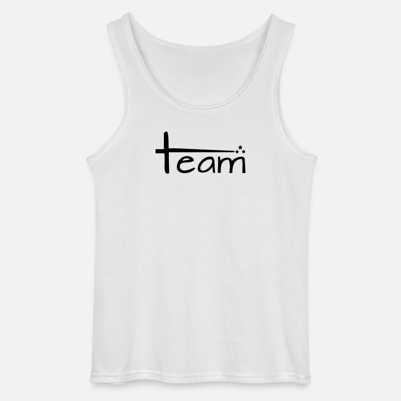 Team Style mit Sternen - Gildan Männer Tank Top - Weiß