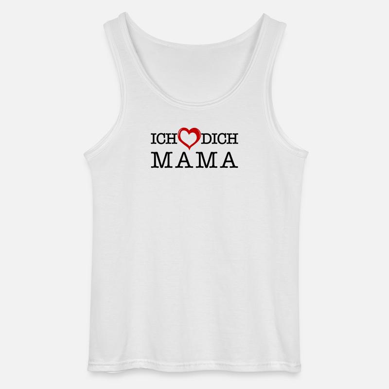 Ich lieb dich Mama - Gildan Männer Tank Top - Weiß