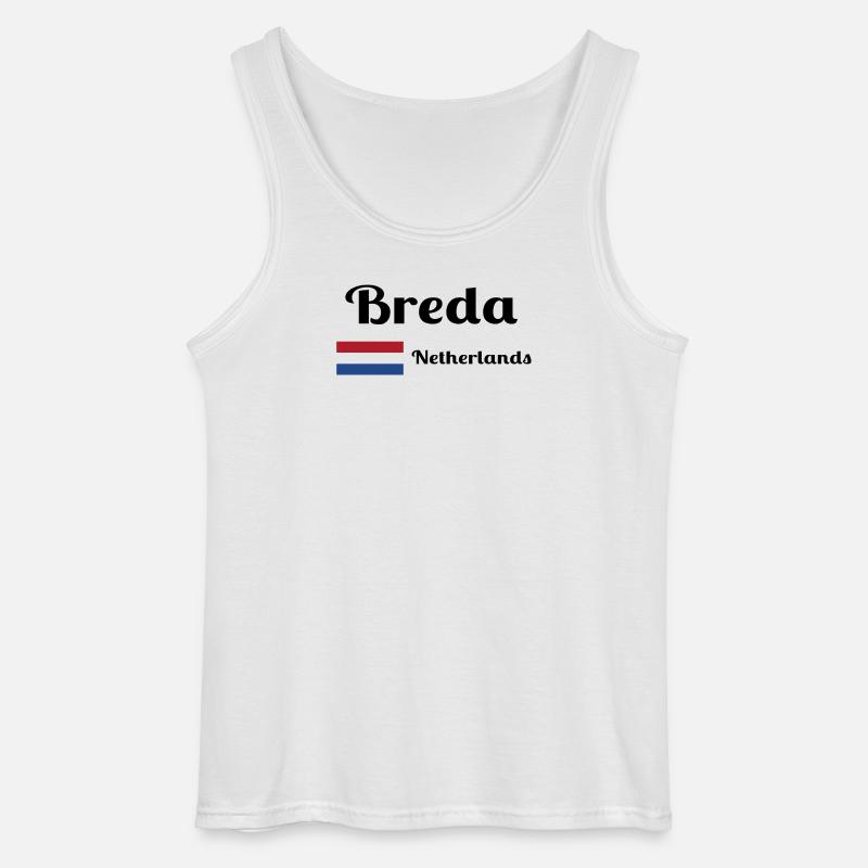 Breda Niederlande - Stilvolle Drucke - Gildan Männer Tank Top - Weiß