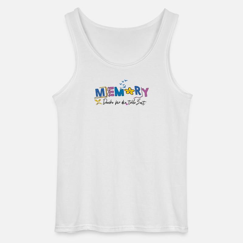 Memory schön war die Zeit - Gildan Männer Tank Top - Weiß