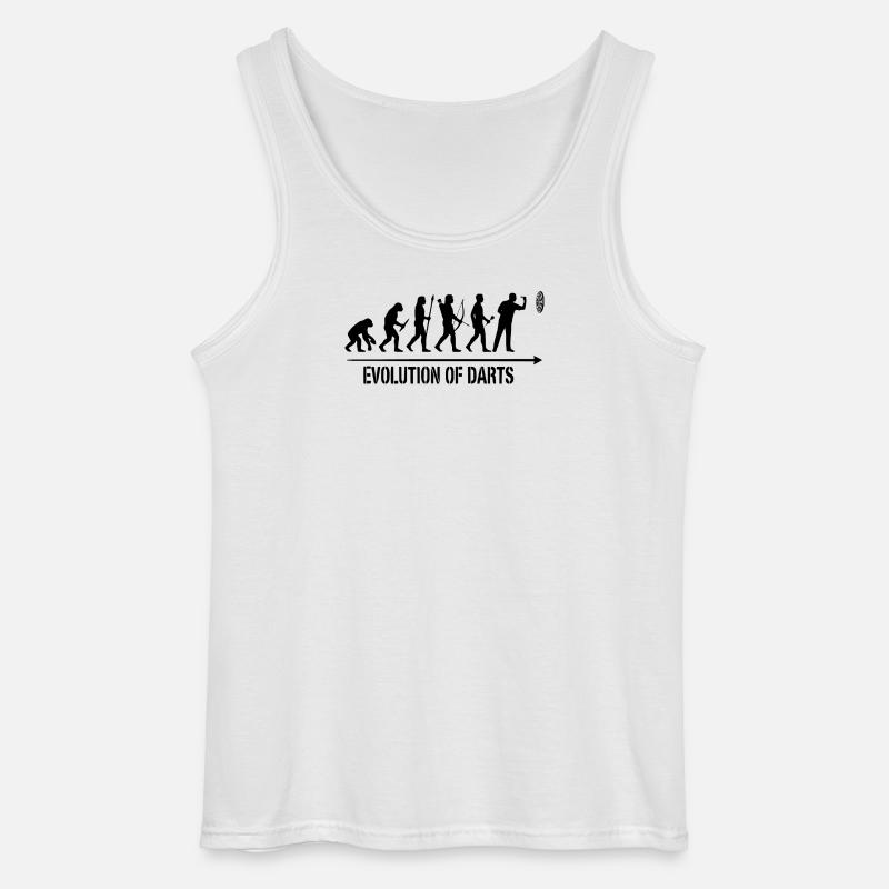 Darts Evolution Hoodie, Socken, Tasse, Top - Gildan Männer Tank Top - Weiß