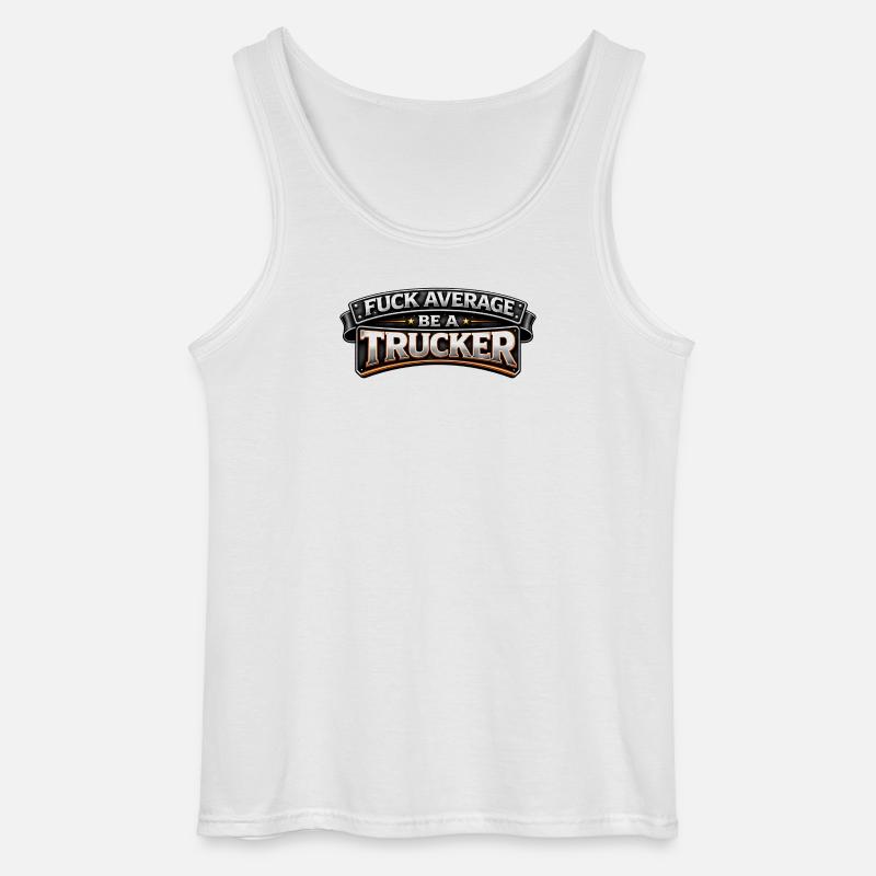 Stolzer Trucker – Leidenschaft auf der Straße - Gildan Männer Tank Top - Weiß
