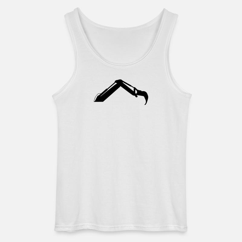 Baggerarm – Grabekraft - Gildan Männer Tank Top - Weiß