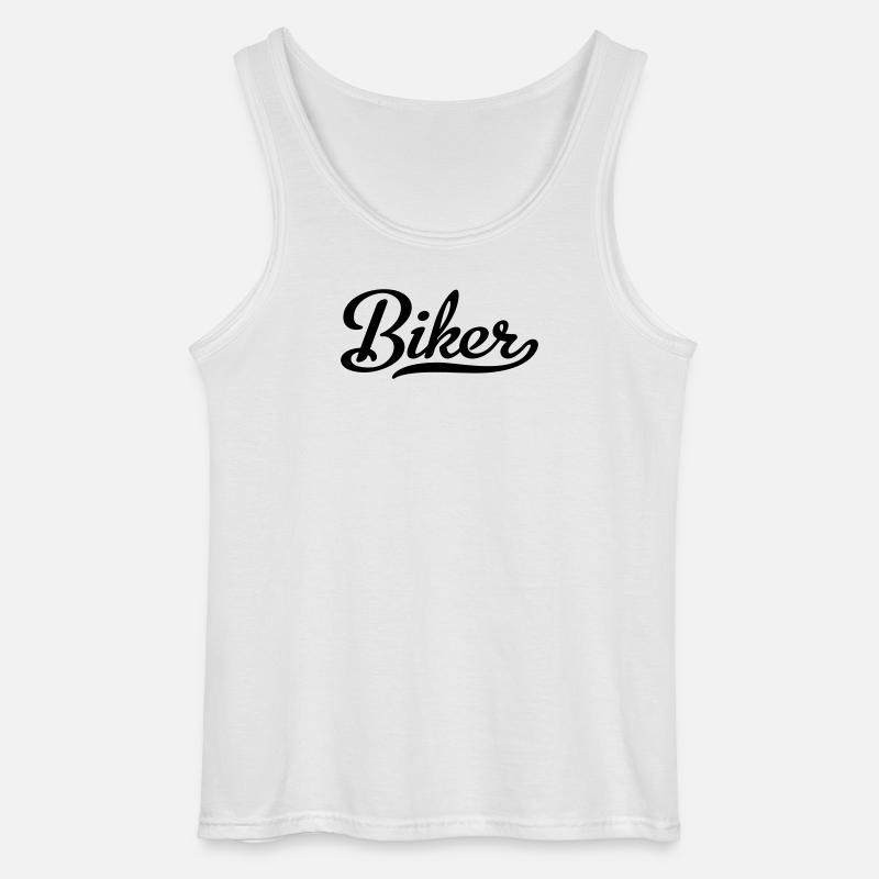 Biker - Gildan Männer Tank Top - Weiß