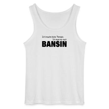 Therapy Bansin - Gildan Men’s Tank Top - white - Front - AI Model Male 185 dark (185cm)