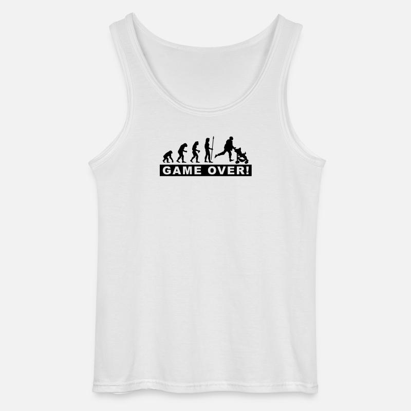 evolution_daddy - Débardeur Gildan Homme - blanc