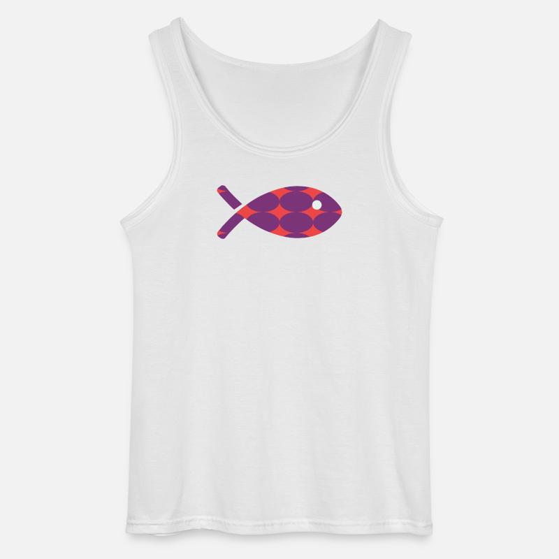 FISCH - Gildan Männer Tank Top - Weiß