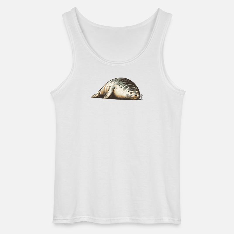 Robbe - Gildan Männer Tank Top - Weiß