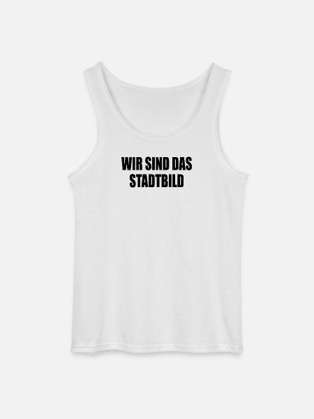 wir sind das stadtbild - Gildan Männer Tank Top - Weiß