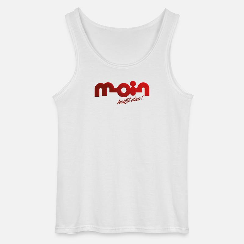 Moin heißt das! - Gildan Männer Tank Top - Weiß