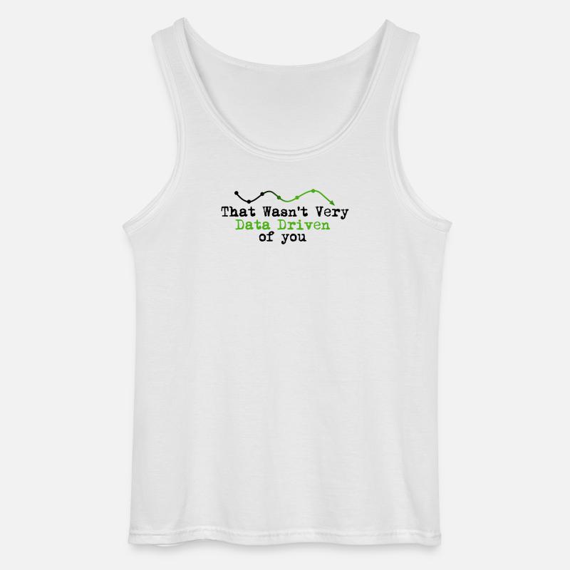 Datengetriebenes Graphline-Logo - Gildan Männer Tank Top - Weiß