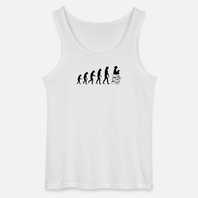 Read evolution - Gildan Men’s Tank Top - white