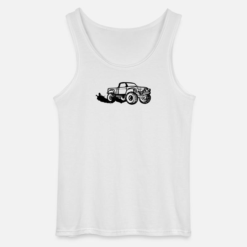 Pickup schwarz - Gildan Männer Tank Top - Weiß