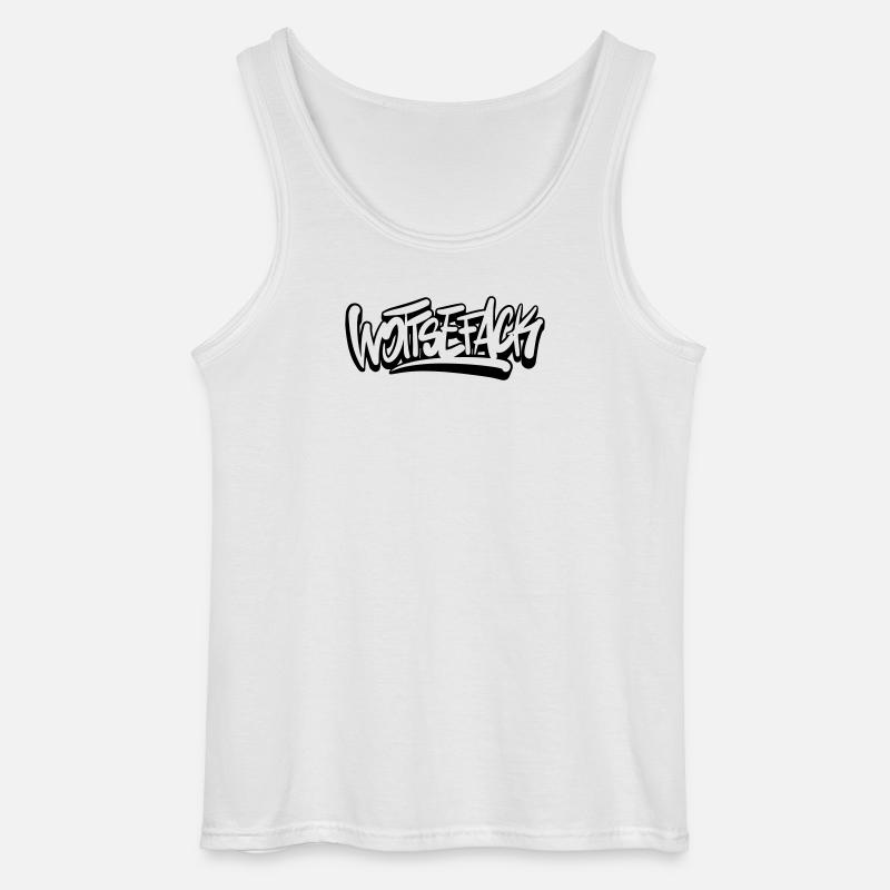 Wottsefack Wortwitz denglisch - Gildan Männer Tank Top - Weiß