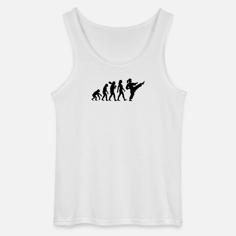 Karate Evolution - Gildan Männer Tank Top - Weiß