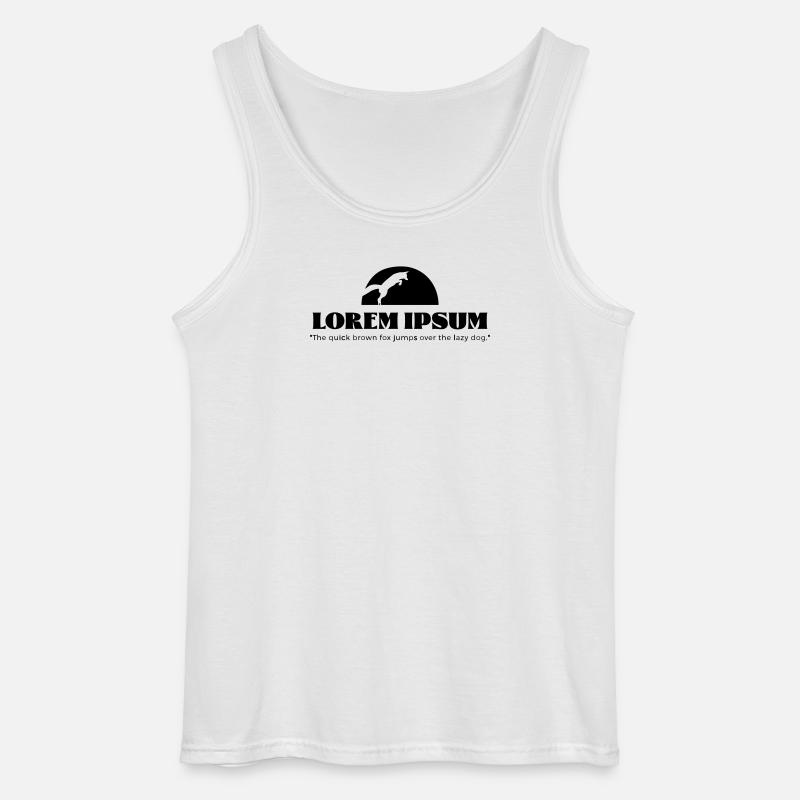 Lorem Ipsum „The quick brown ... - Gildan Männer Tank Top - Weiß