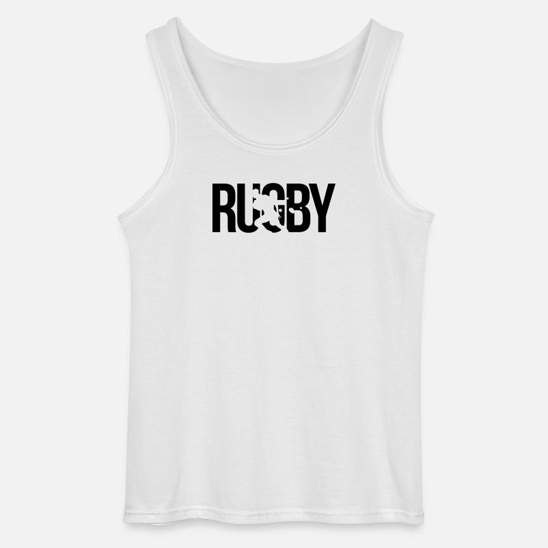 rugby - Gildan Men’s Tank Top - white