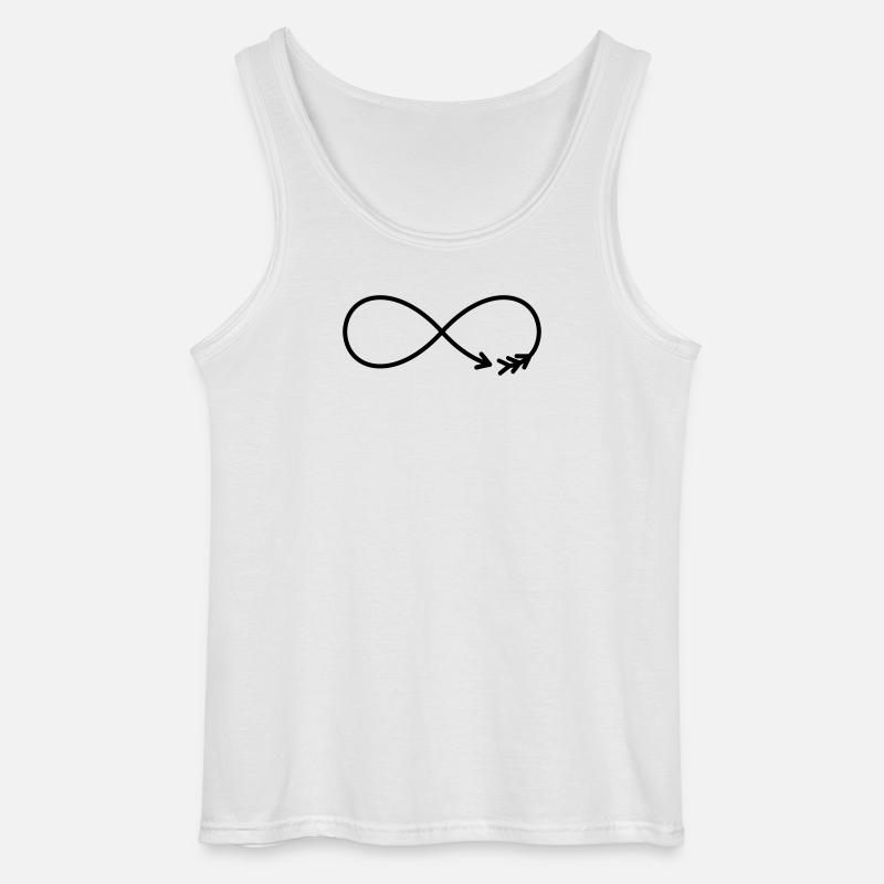 Unendlichkeitszeichen Pfeil Geschenk Liebe - Gildan Männer Tank Top - Weiß