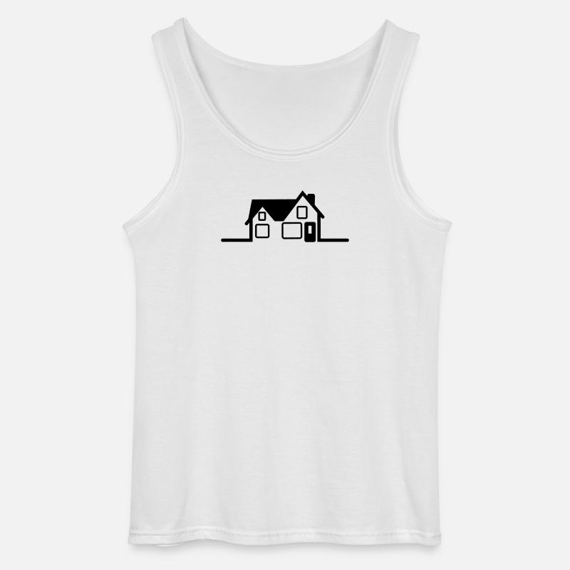 Logo des Hauses - Gildan Männer Tank Top - Weiß