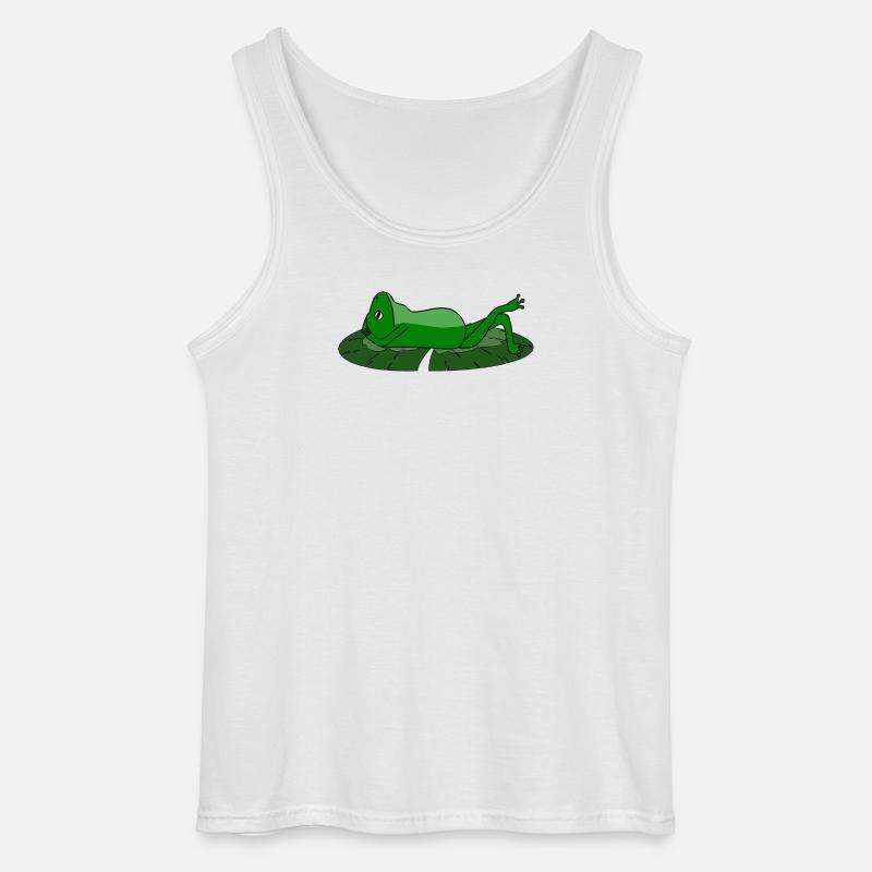 Frog Toad Chill Toad - Gildan Men’s Tank Top - white