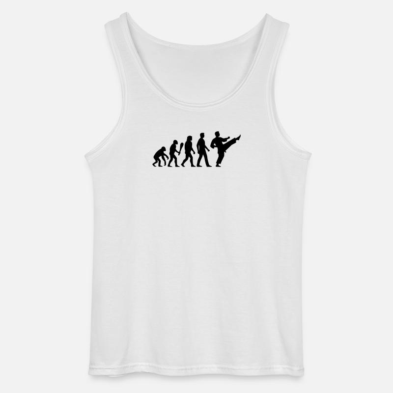 Karate Evolution - Gildan Männer Tank Top - Weiß